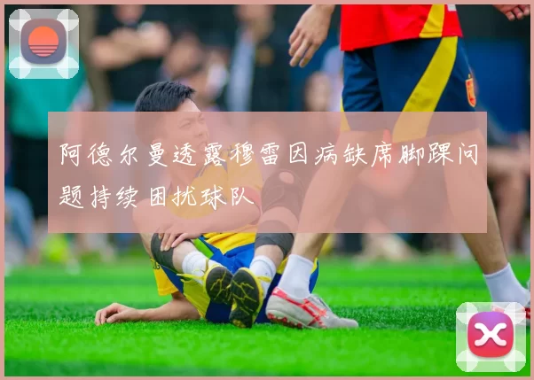 阿德尔曼透露穆雷因病缺席脚踝问题持续困扰球队